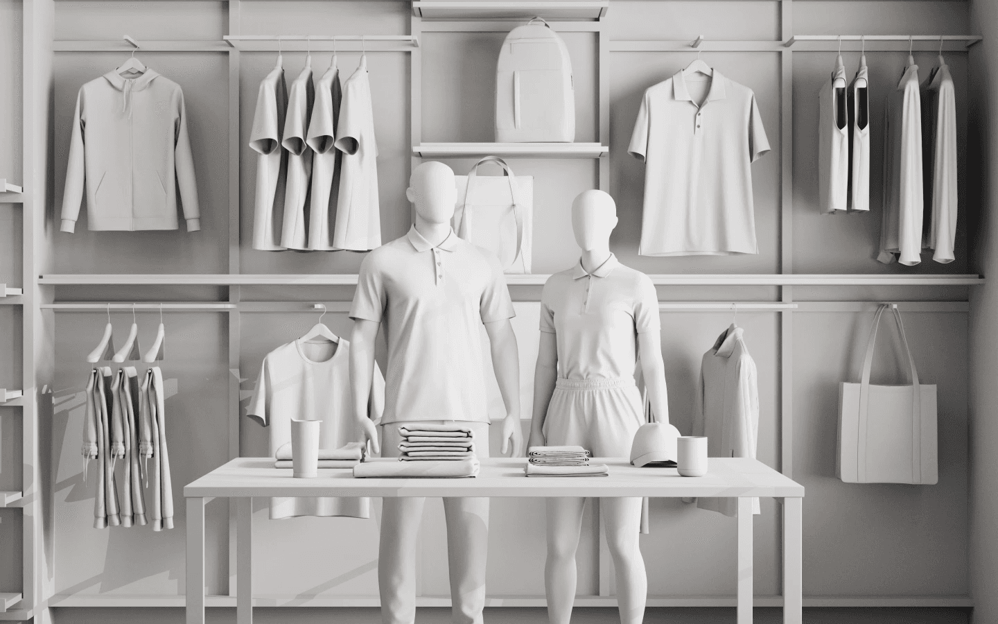 Hotel staff in branded uniform designed with Hutter Products’ 3D configurator