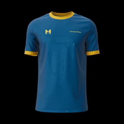 Herren-Jersey mit Rundhals und Ärmelbündchen