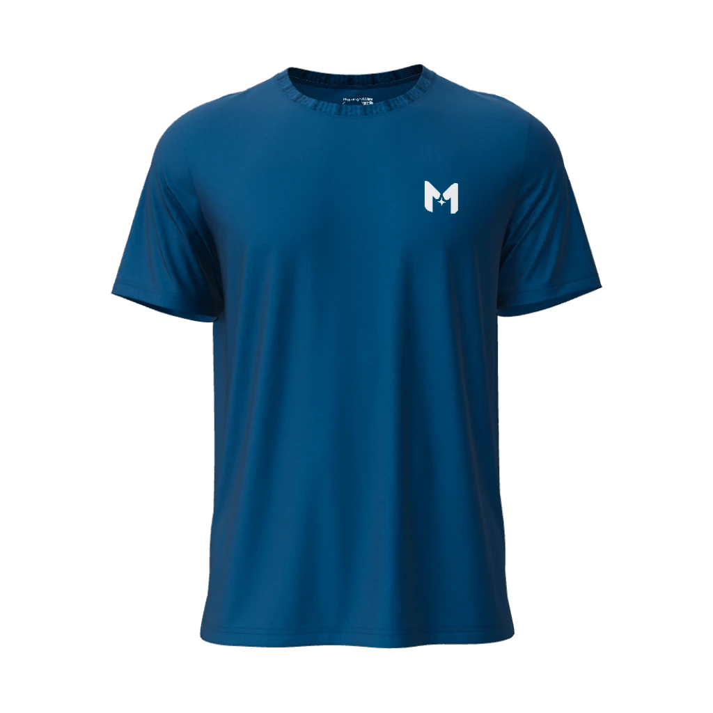 Herren-T-Shirt aus Polyester mit Rundhalsausschnitt — Produktbild 1