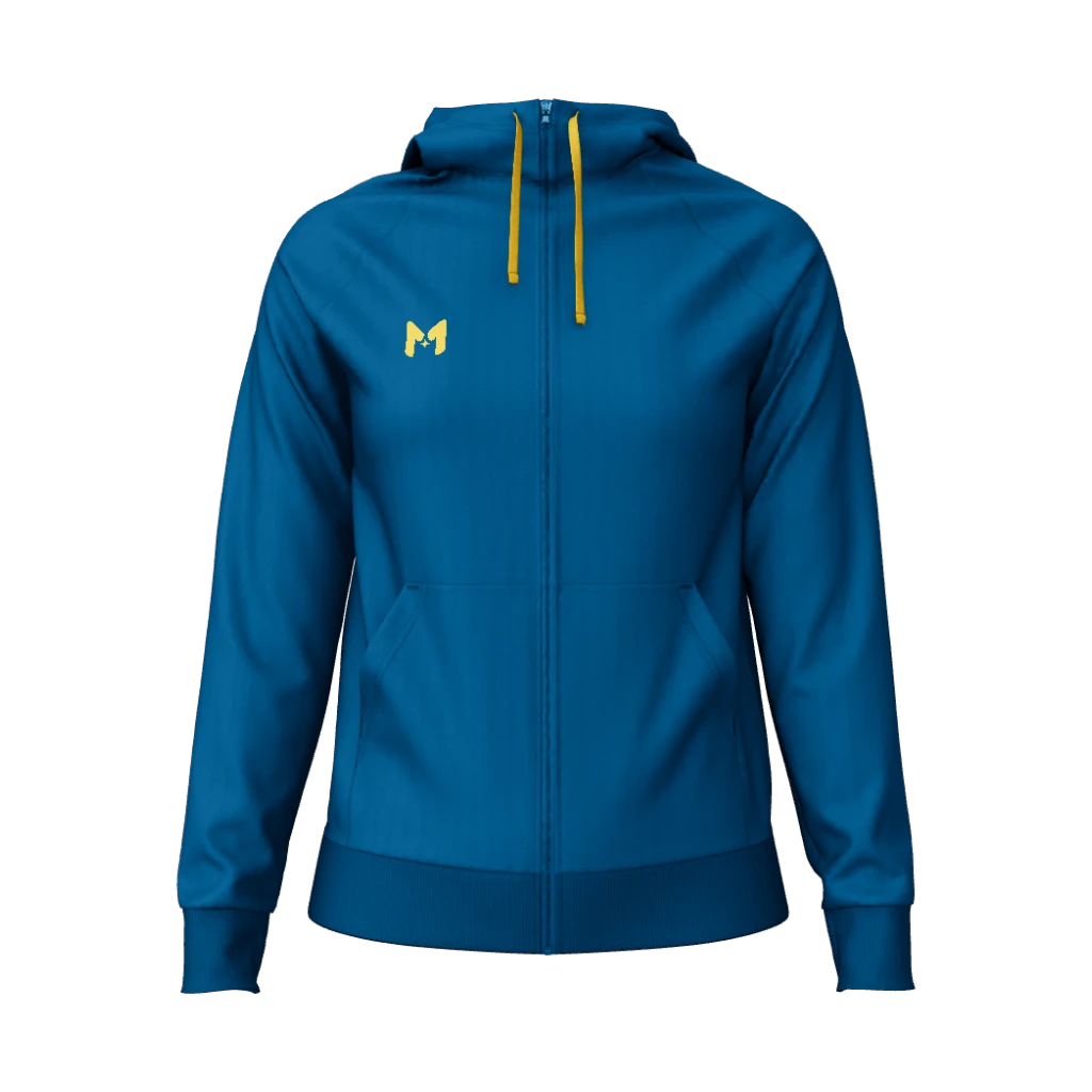 Damen-Fitness-Hoodie mit durchgehendem Reissverschluss — Produktbild 1