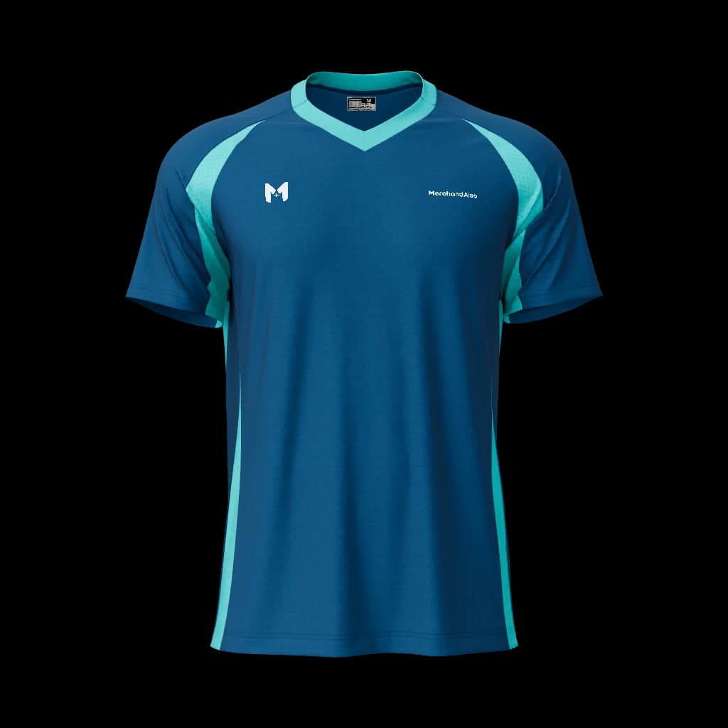 Custom Men's Raglan Jersey Fully-Rib V-Neck
