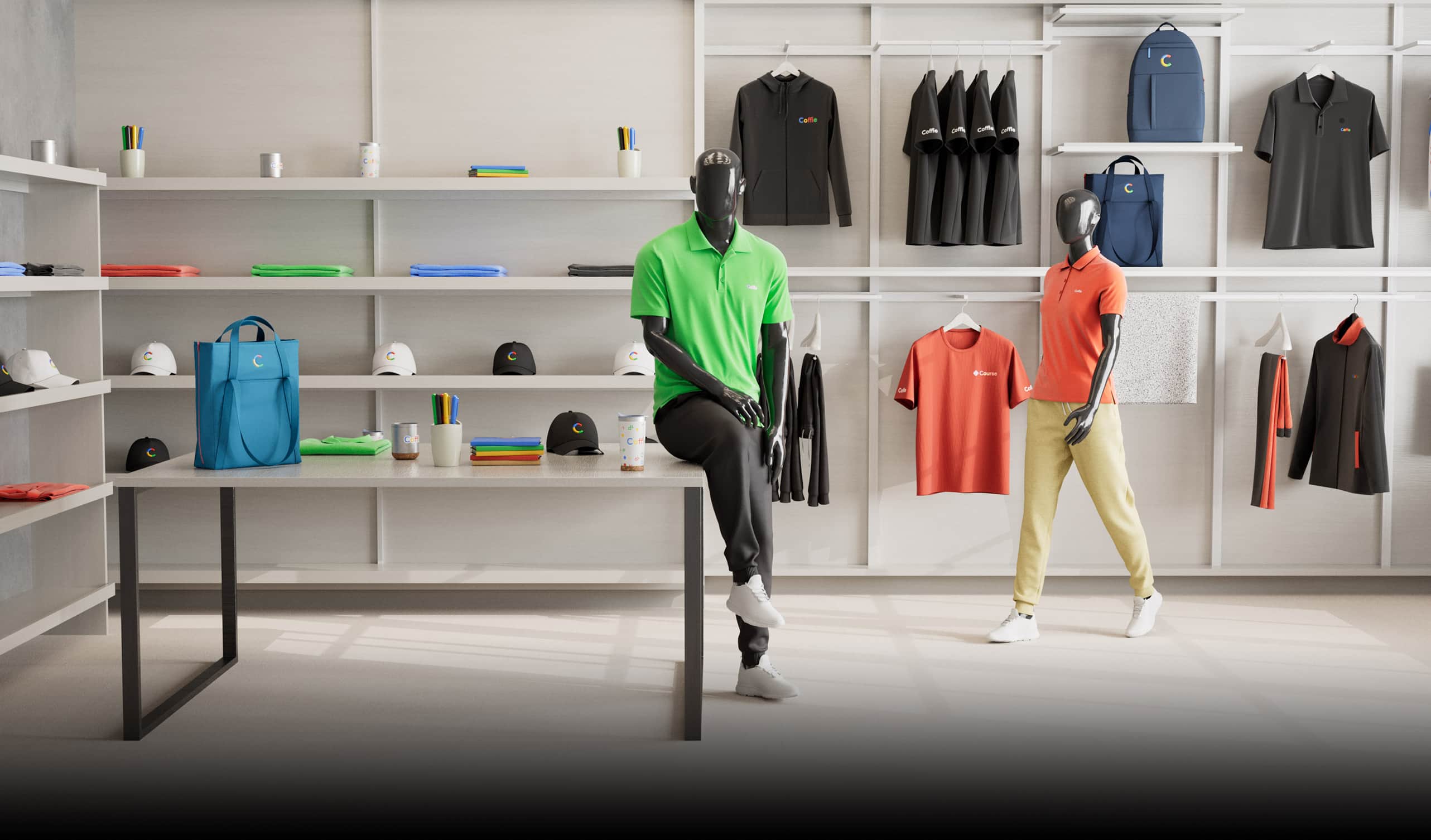 Maßgeschneiderte Teamuniform, entworfen mit dem 3D-Konfigurator von Hutter Products