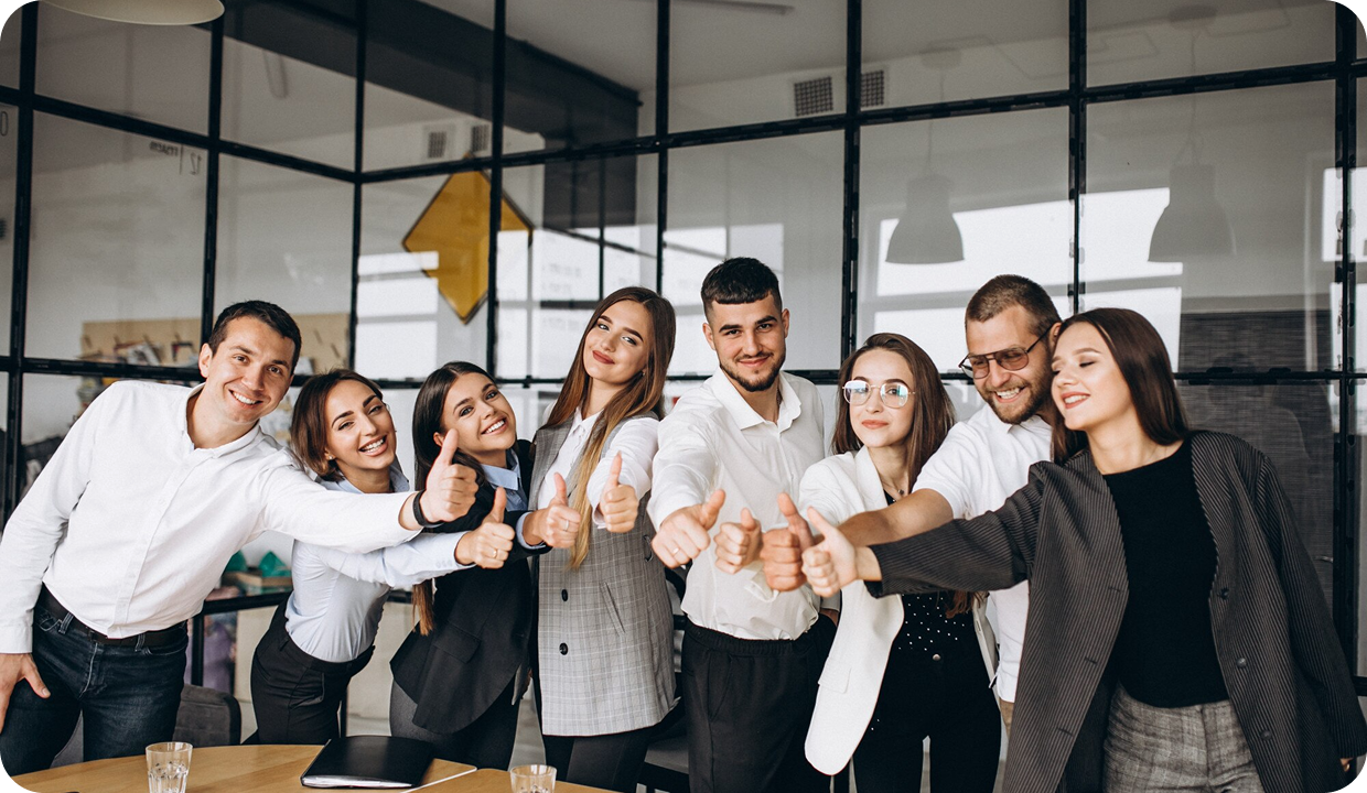 Hutter Products team collaborating on customized merchandise.